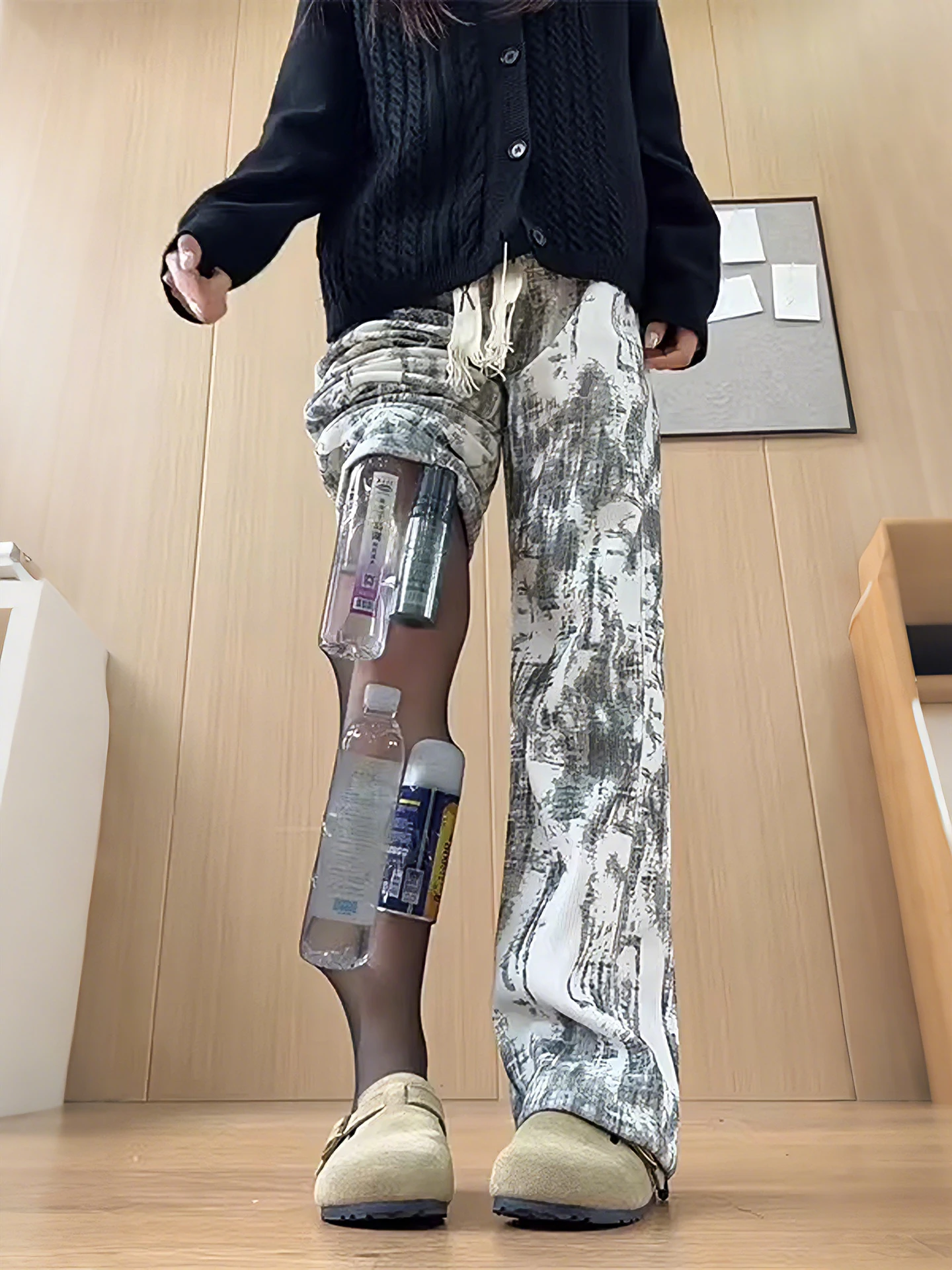 

American Dyed Corduroy Pants Men's Thiened Fce Sports Casual Pants Straight Leg Sweatpants Slimming Drapey Autumn Winter