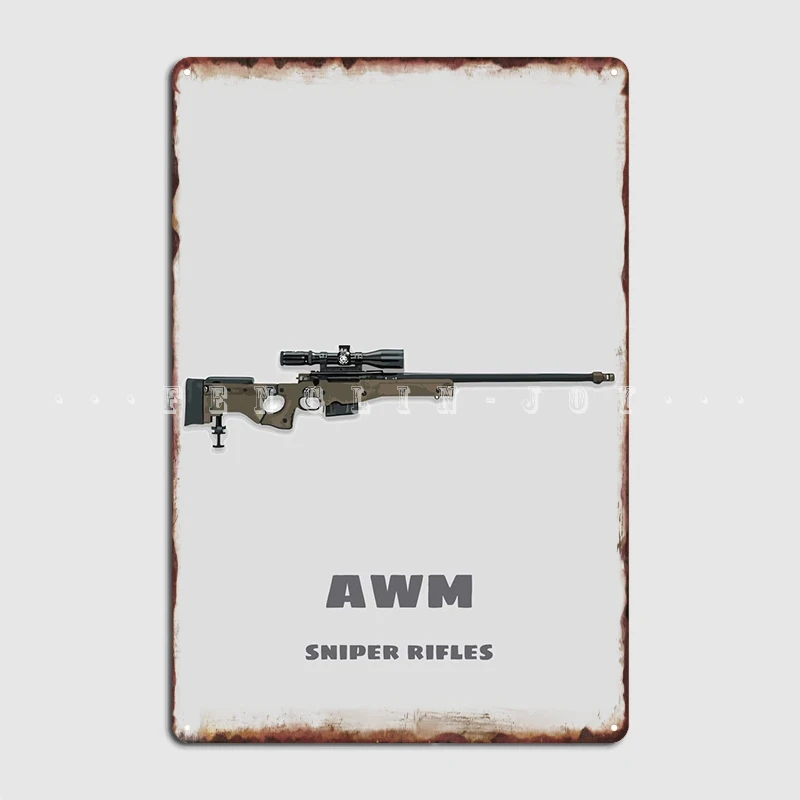 Awm Arctic Warfare Magnum Metal Sign Wall Decor Party Wall Mural Personalized Tin Sign Poster