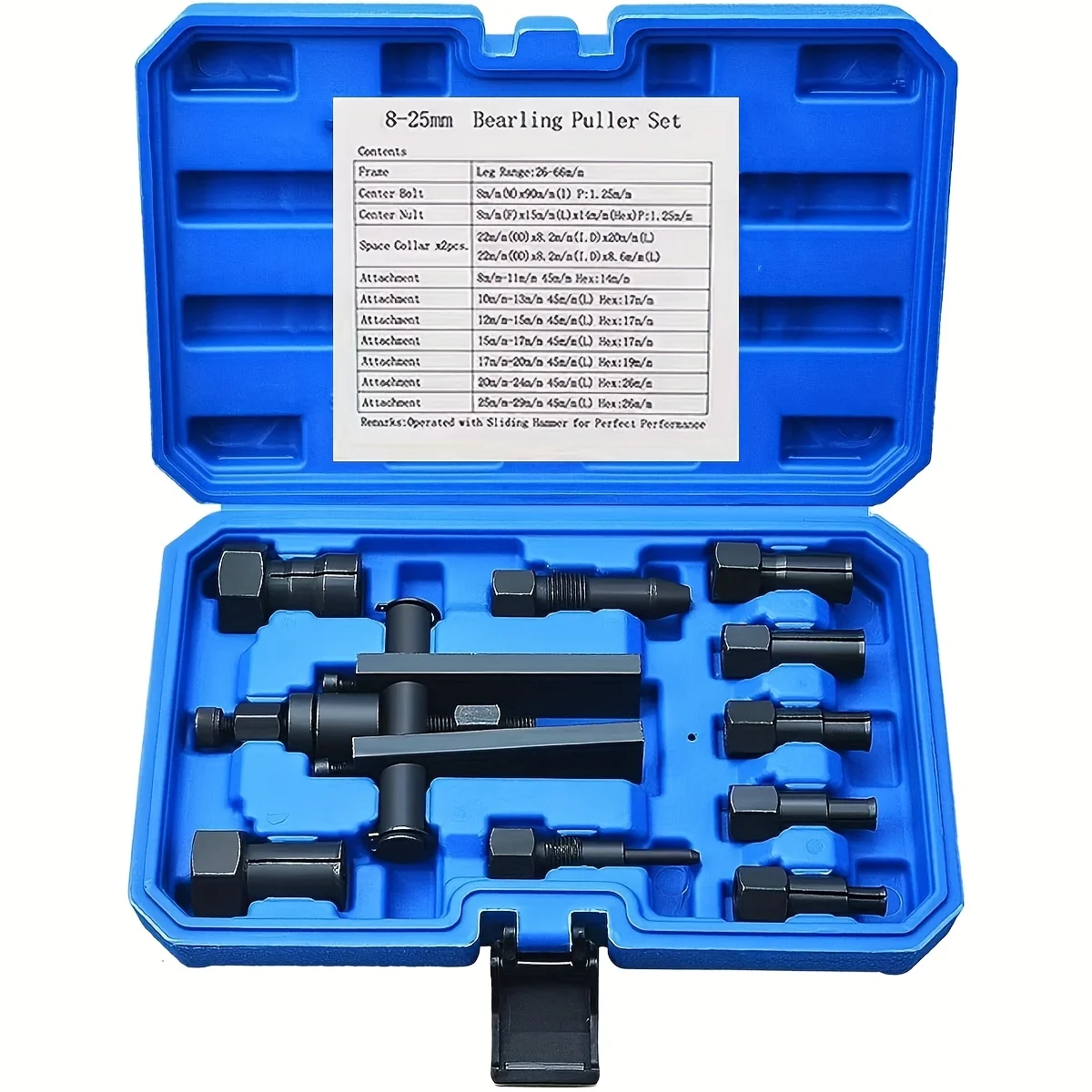 10 قطعة دراجة نارية أعمى الداخلية الداخلية داخل تحمل النازع مجتذب أداة دراجة نارية الداخلية تحمل أداة إزالة الصواميل 8-25 مللي متر