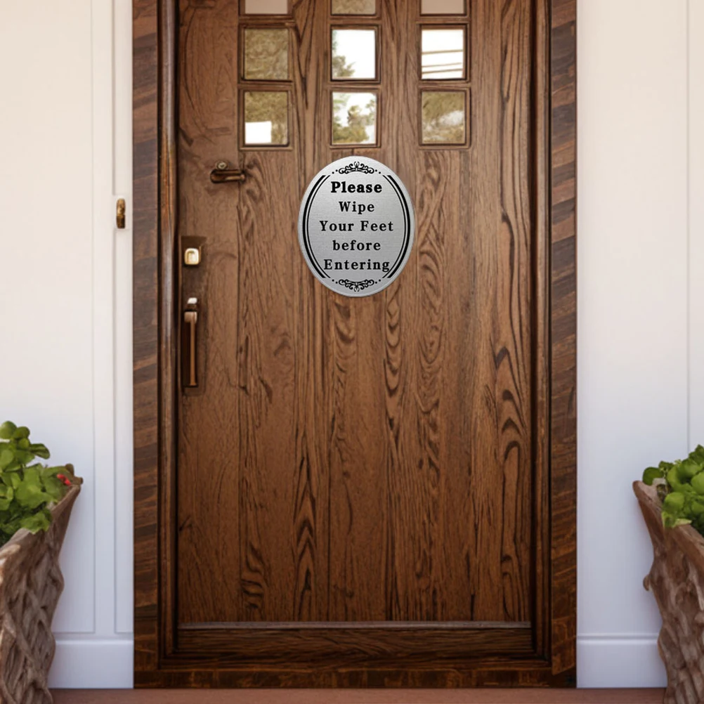 

2 Sets Pvc Entryway Wall Stickers Decals Please Wipe Your Feet Before Entering Self-Adhesive Floor Stickers Home Decor