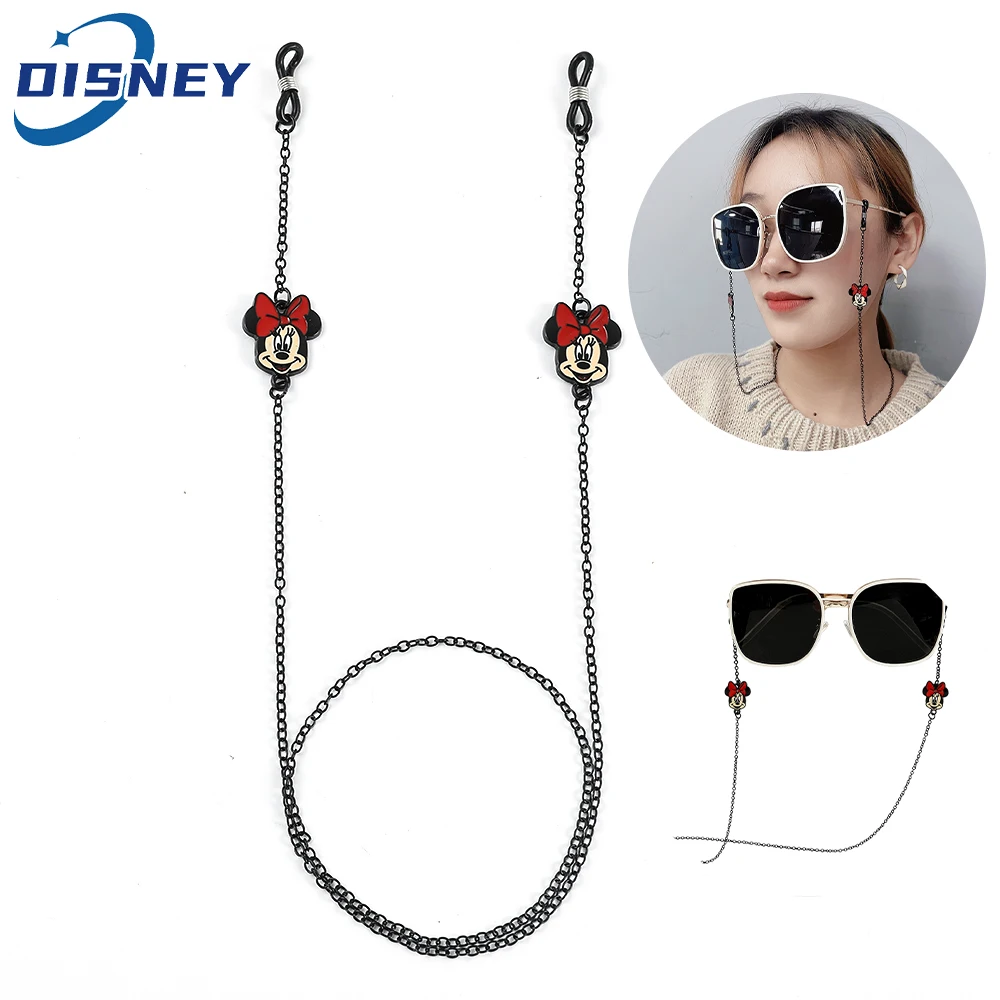 Mickey Mouse Sunglasses Masking Chains Women Fashion Eyeglasses Chains Cute Stitch Anti-Falling Glasses Cord Necklace