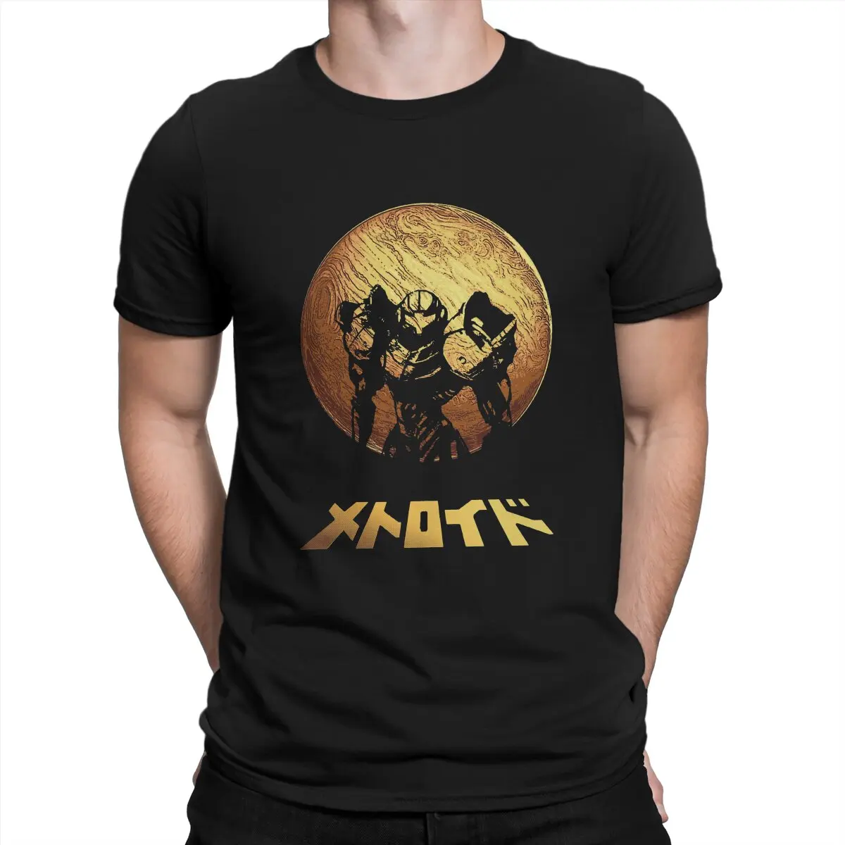 Metroid Game Zebes Tshirt Homme Men's Clothes Blusas T Shirt For Men