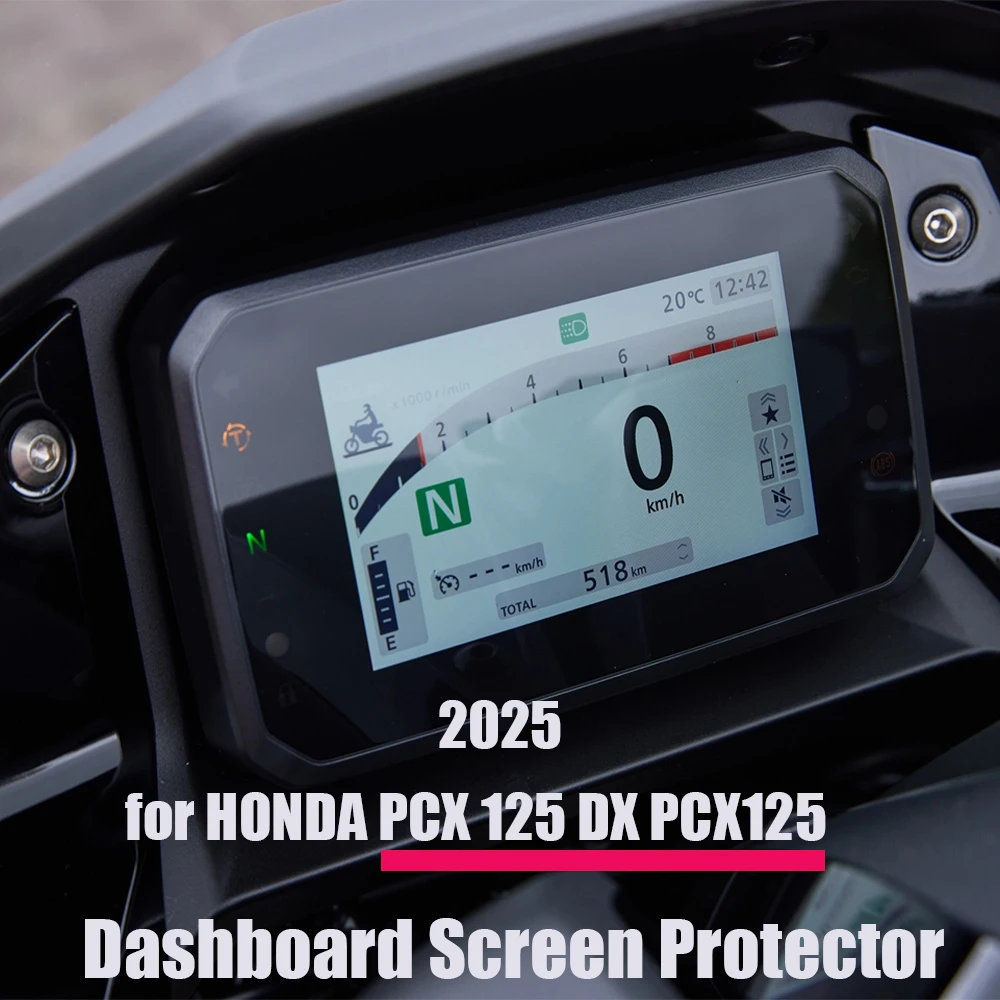 for HONDA PCX 125 DX PCX125 Accessories TPU Instrument Film Scratch Cluster 2025 PCX125 DX Dashboard Screen Protector