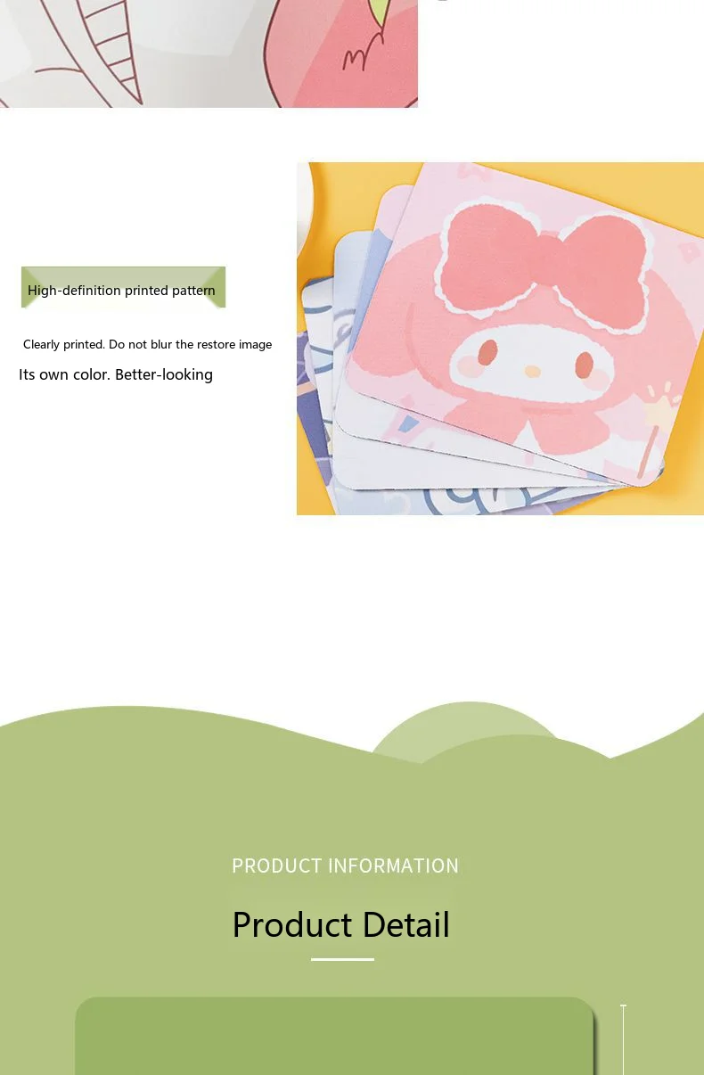 Avocado-Mauspad, Mini-Schreibtischunterlage, Niedliches Kawaii-Gummipad für Büro und Gaming, 7 Muster – Detail 4
