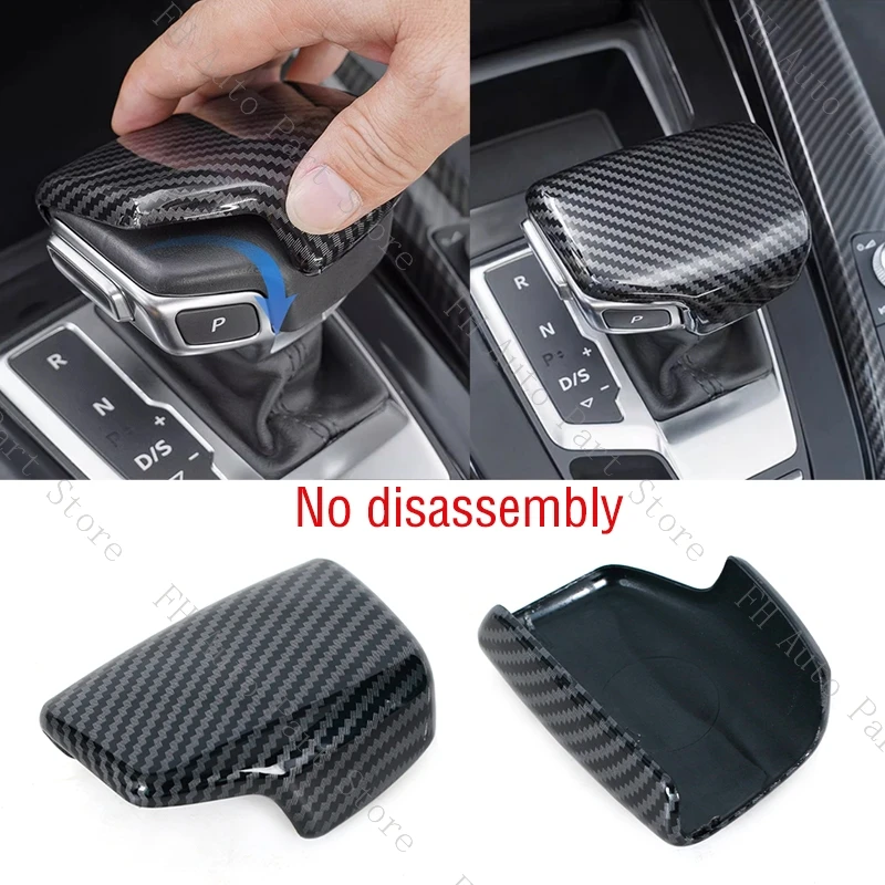 For Audi A4 B9 A5 Q7 Q5 S5 RS4 Car Gear Shift Knob Handball Lever Shifter Head Protective Decorative Cover Cap Lid