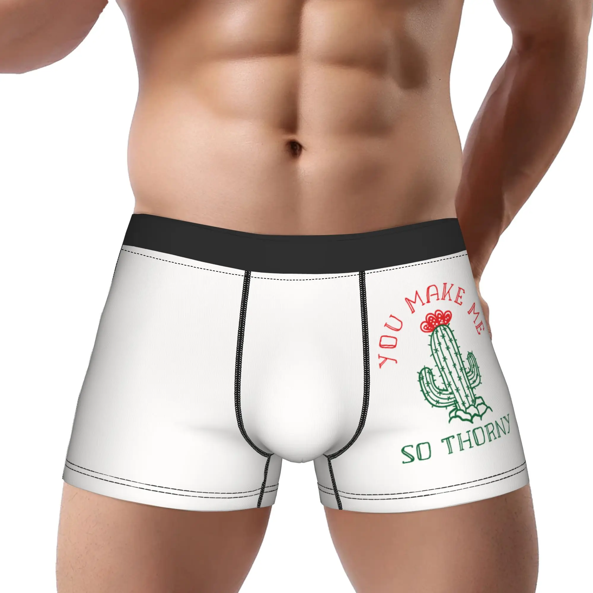 

You Makd Me So Thorny Underwear Man Polyester Boxer Briefs Underpants Printed