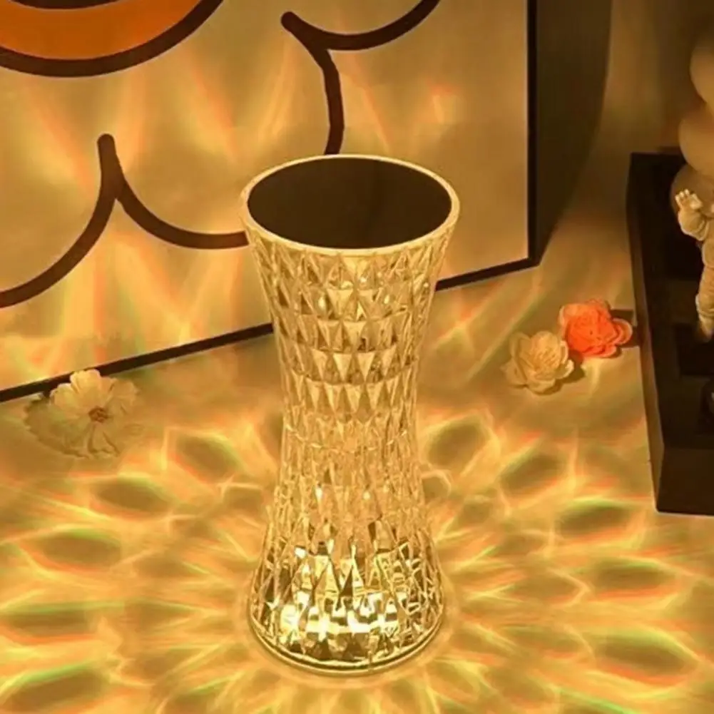 Night Light Bedside Nightstand Lamp Dimmable Rgb Bedside Lamp with Remote Control Glass Shade Multiple Colors for Bedroom