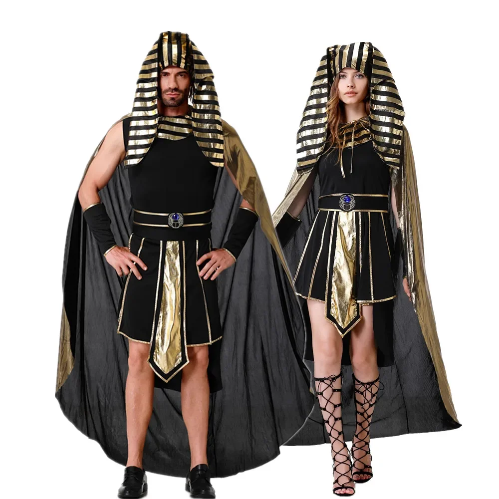 

Halloween Medieval Ancient Egyptian Cleopatra Couples Cosplay Dress Carnival Party Nightclub Egypt Myth Pharaoh Fancy Costume