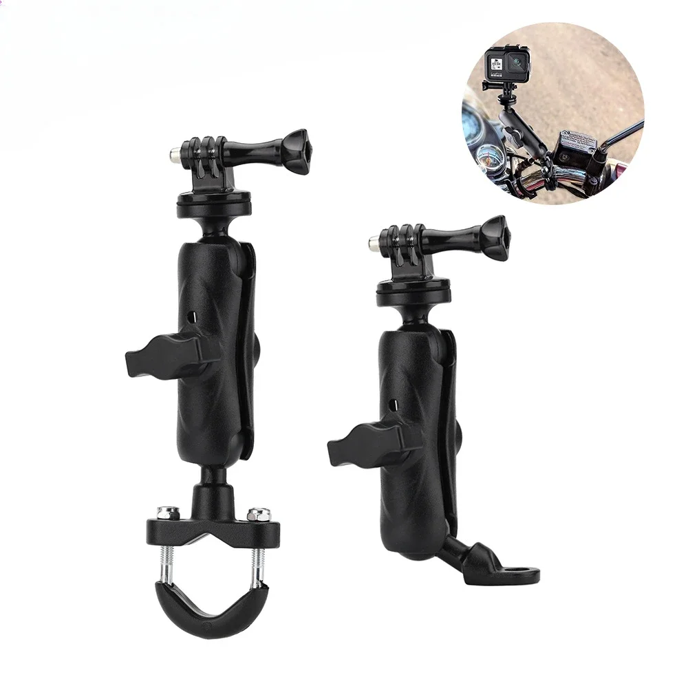 Motorcycle Bicycle Holder For GoPro 12 11 10 9 8 Handlebar Mirror Mount Bracket For Insta360 X3 X4 DJI Action Camera Accessories