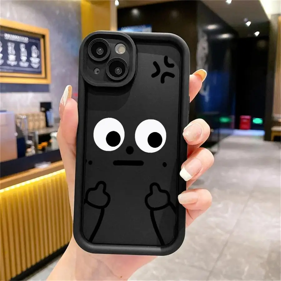 حافظة لهاتف آيفون 17 اير 13 12 11 برو ماكس 15 16 14 بلس 16e XR XS ماكس غطاء ناعم مضحك كارتون ماتشمان