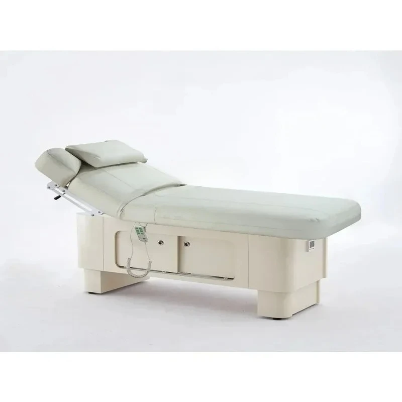 Electric Lift Beauty Care Massage Couch Latex Skin Management Spa Bed
