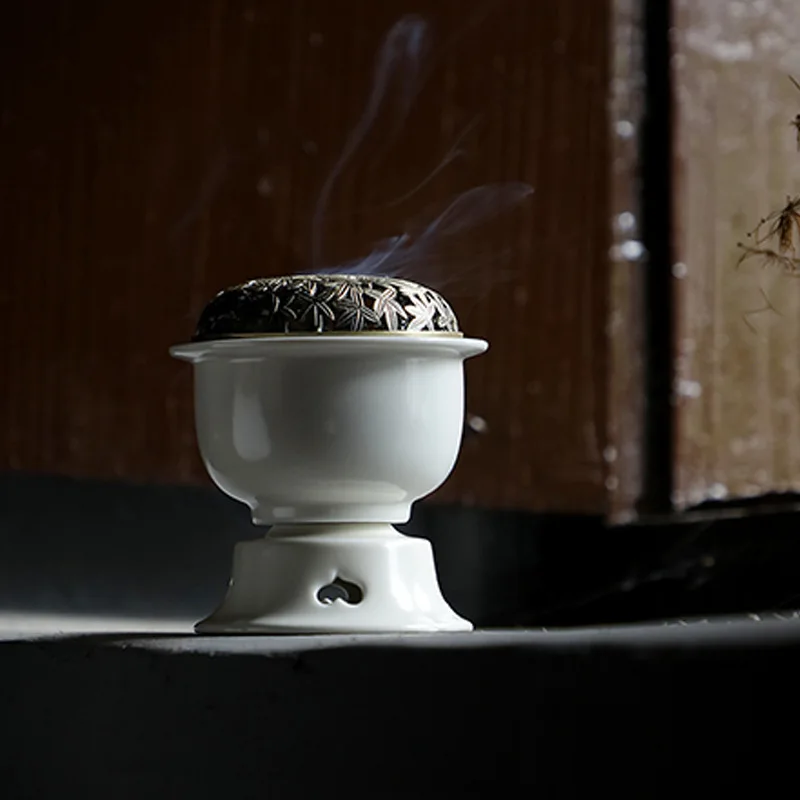 

Incense Burner Chinese Porcelain Stove Domestic Indoor Incense Agarwood Zen Tea Room Tea Ceremony Utensils Ornaments