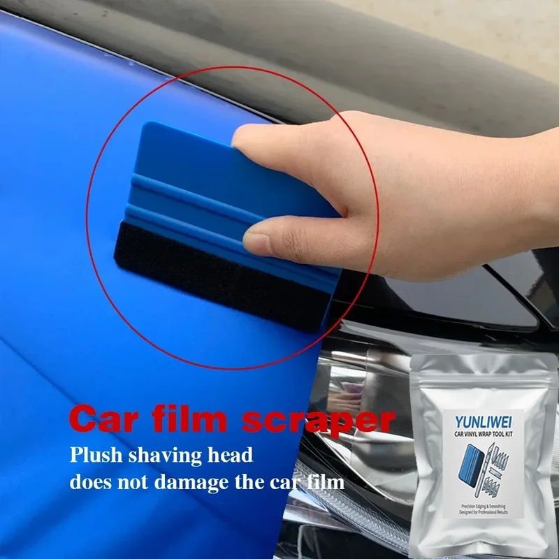 Set of Car Film Wrap Tool Large Square Color Film Scraper Wallpaper Pasting Squeegee Window Tint Tool Car Accessories  Yunliwei