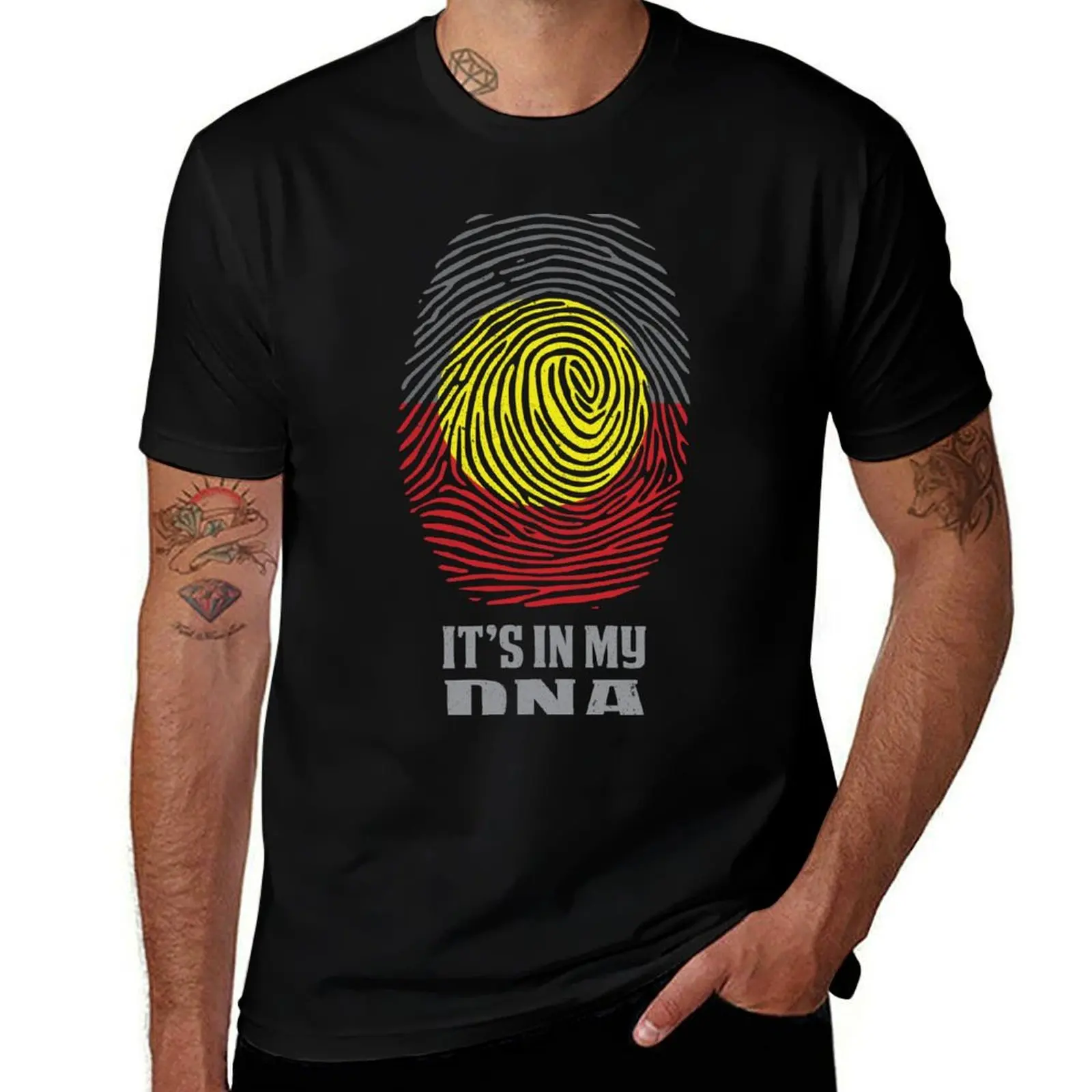 

It's in my DNA Aboriginal fingerprint T-Shirt Clothing funny costumes graphics funny t shirts for men