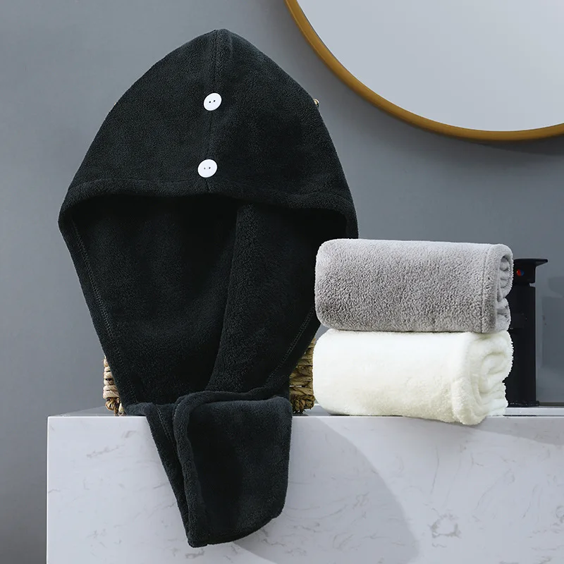 Microfiber Hair Drying Cap – European and American Style, Highly Absorbent, Quick-Drying, Hair Towel and Shower Cap view 3