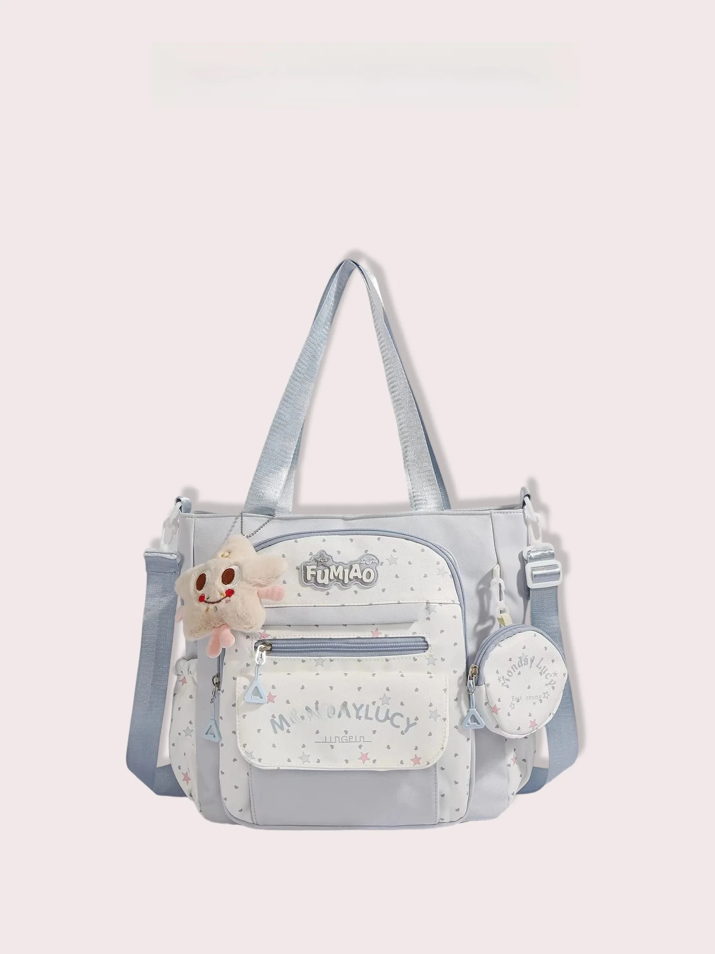 Bolsa Transversal Leve Clnoe Kenok de Grande Capacidade para Escola e Aulas, Bolsa de Ombro Único para Meninas, Fácil de Tran...