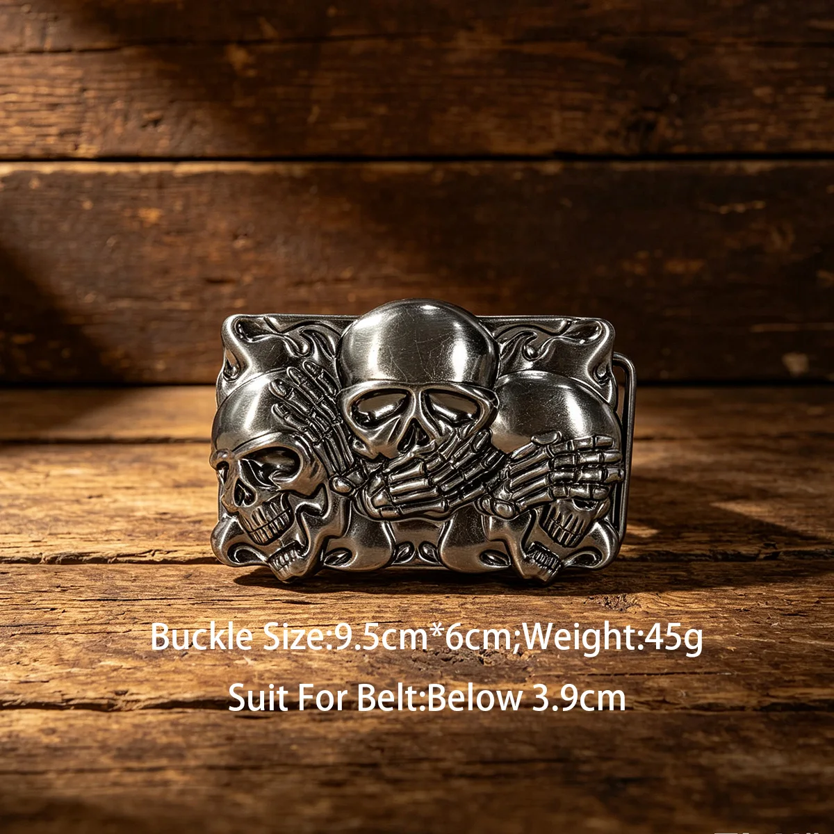 Western Belt Buckle Initial Vintage-Cowboy Skull Hand Punk 3.6cm 3.7cm 3.8cm 3.9cm Belt Buckle for Men Women gothic Accessories