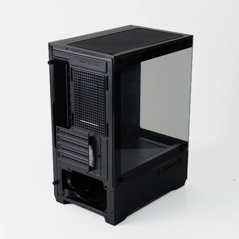 MANMU gehard glas transparante pc-kast kast M-Atx Gaming Rgb-behuizing Desktop Tower computerbehuizing