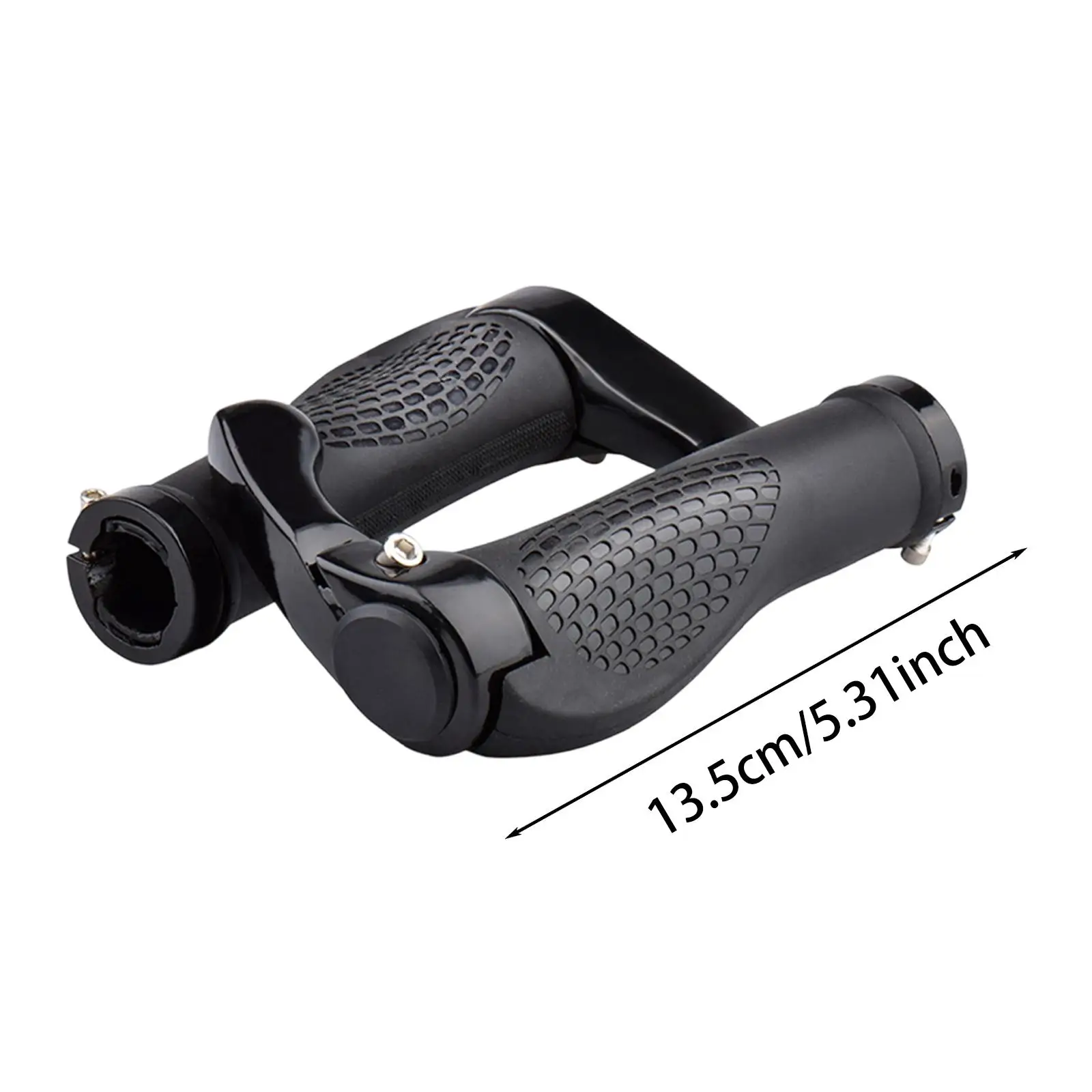 قطعتان من ملحقات مقابض مقود الدراجة البديلة لقطر 0.87 بوصة خفيفة الوزن احترافية غير قابلة للانزلاق من المطاط الأسود