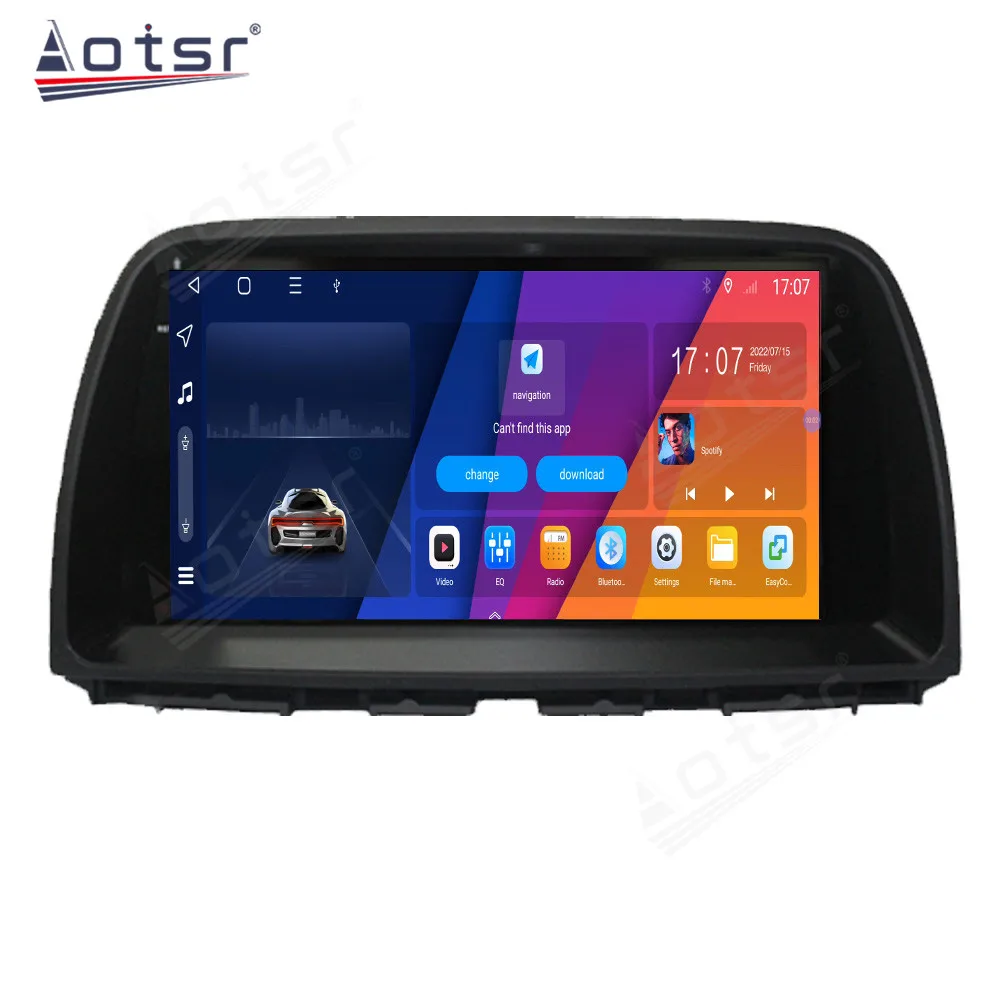 Qualcomm 9’’ Android 14 Carplay For Mazda 6 2015-2016 GPS Navigation Car Radio HD Touch Screen Auto Stereo Car Accessories
