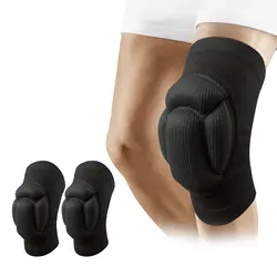 1 Pair/2Pcs Thickening Knee Pads Protection Sports Elastic Knee Protector Fitness Basketball Volleyball Anti Collision Pads