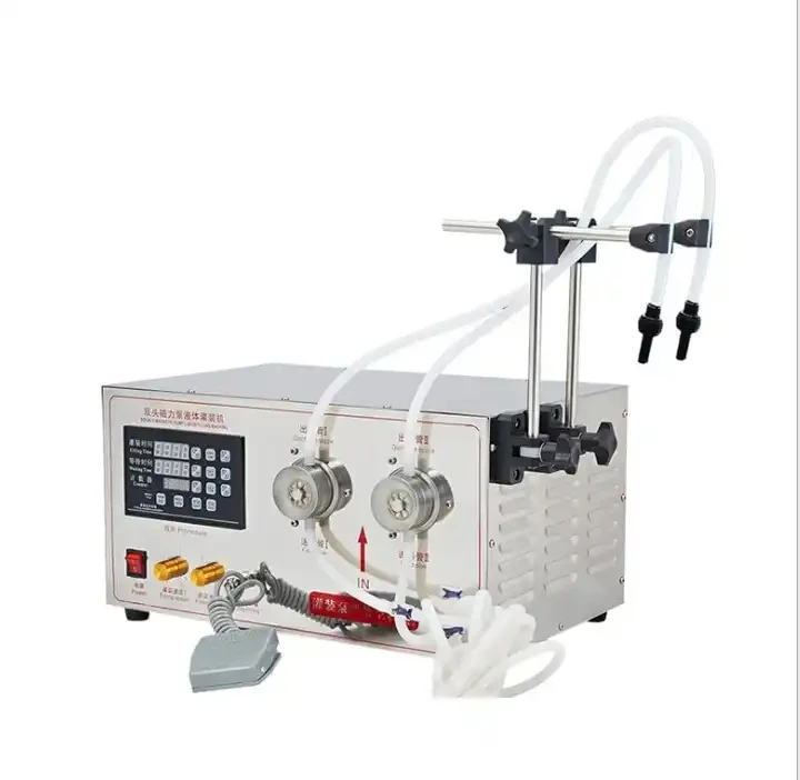 Magnetic Pump Liquid Filling Machine Bottle Filler Machine 304 S.S Corrosion-Resistant For Alcohol Wine Essence Oil Ink