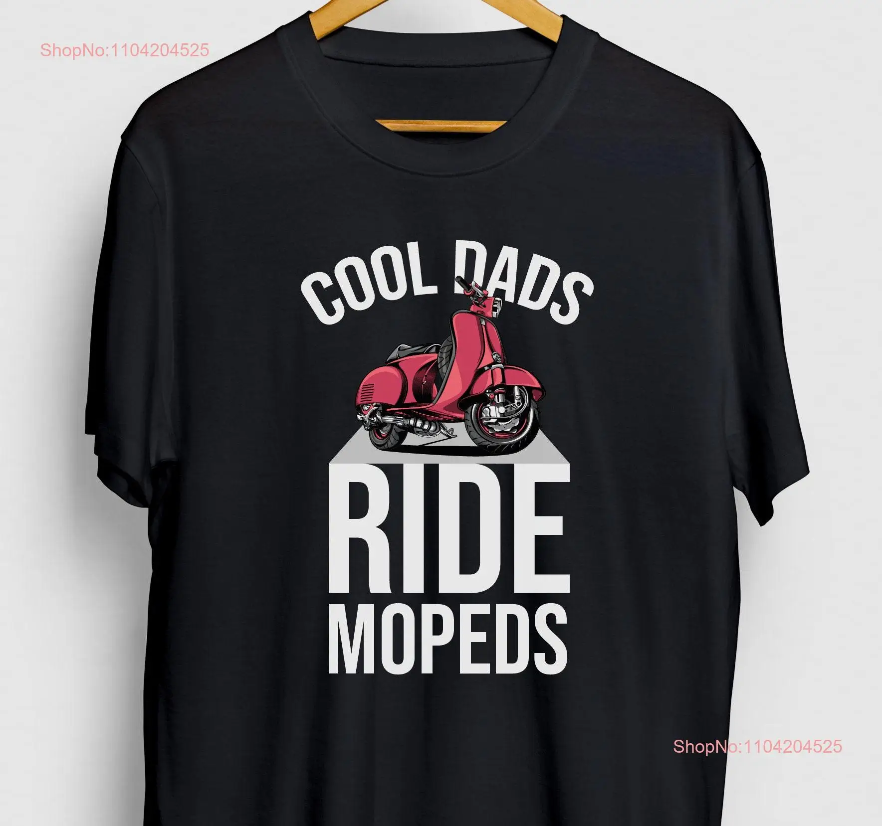 Scooter T Shirt Moped Bike Cool Dads Ride Mopeds Youth  long or short sleeves