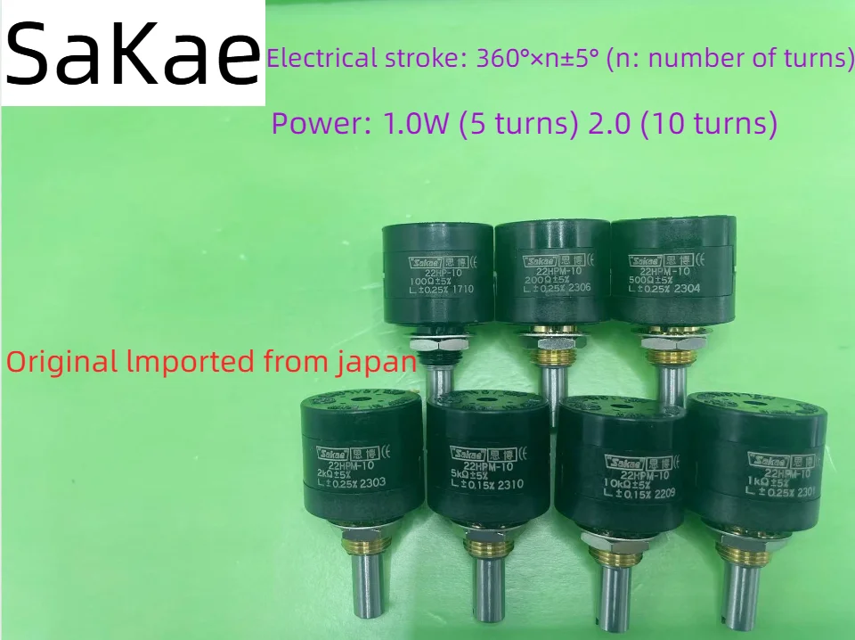 

22HPM-10 1K 2K 5K 10K Japanese original imported SAKAE multi-10-turn wire-wound potentiometer