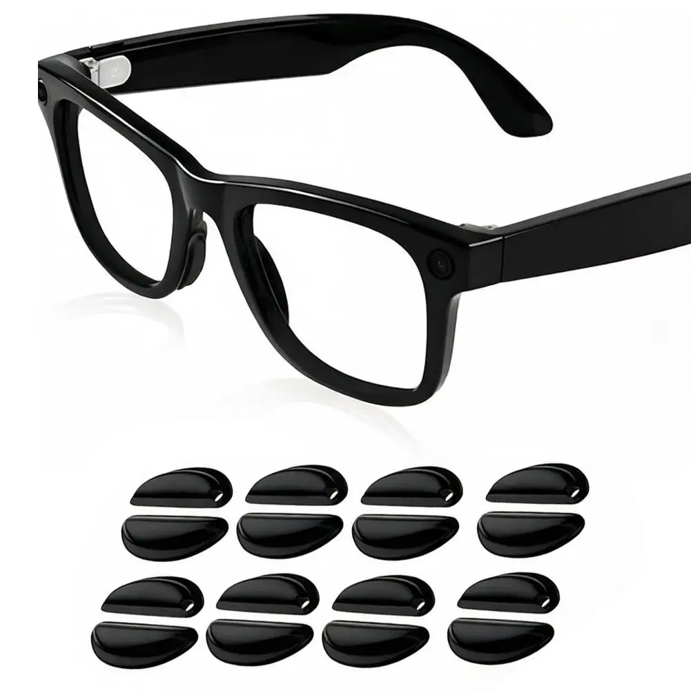 1 Set Anti-Slip Eyeglass Nose Pads Soft Silicone Replacement Glasses Grips For Ray-Ban Meta/Ray-Ban Meta/ Headliner/Skyler