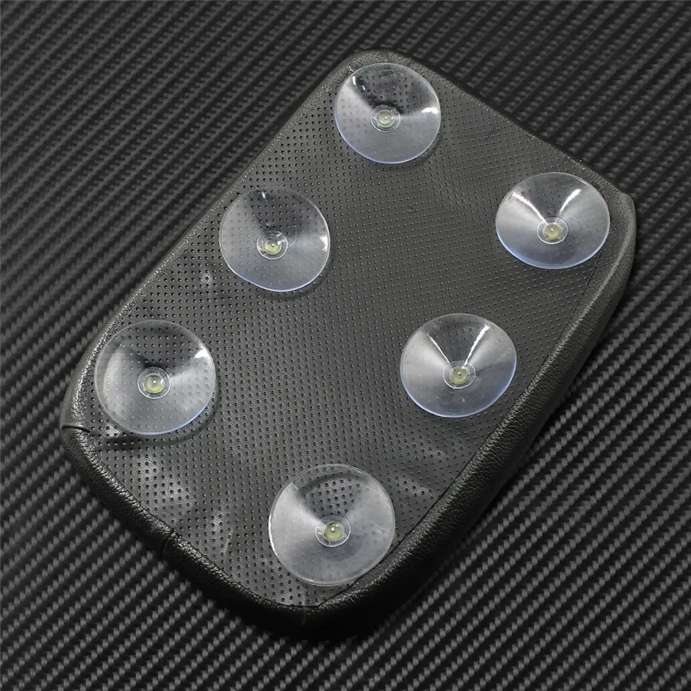 Motorcycle Rear Seat Cushion Passenger Pillion Pad 8 Suction Cup Universal For Harley Touring Road King FLHR Sportster 883 Dyna