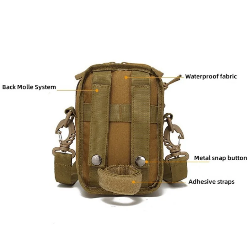 Caça Cintura Pack Molle Gancho e Loop Militar Tático Kit de Primeiros Socorros EDC Toolbox Outdoor Viagem Ombro Telefone Acessório Kit