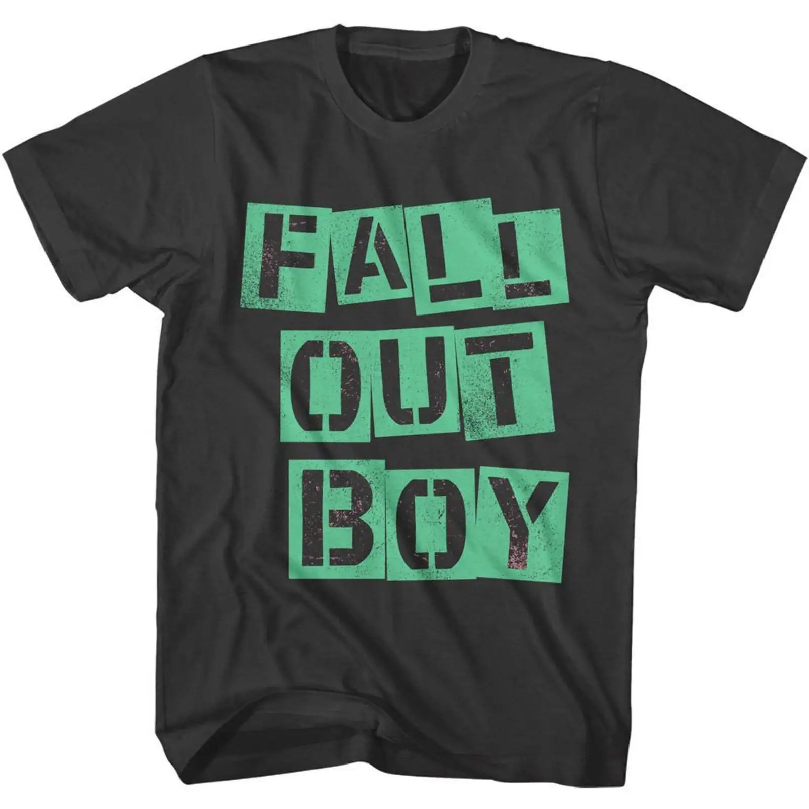 Fall Out Boy Fob Cutout Logo Smoke Adult T Shirt