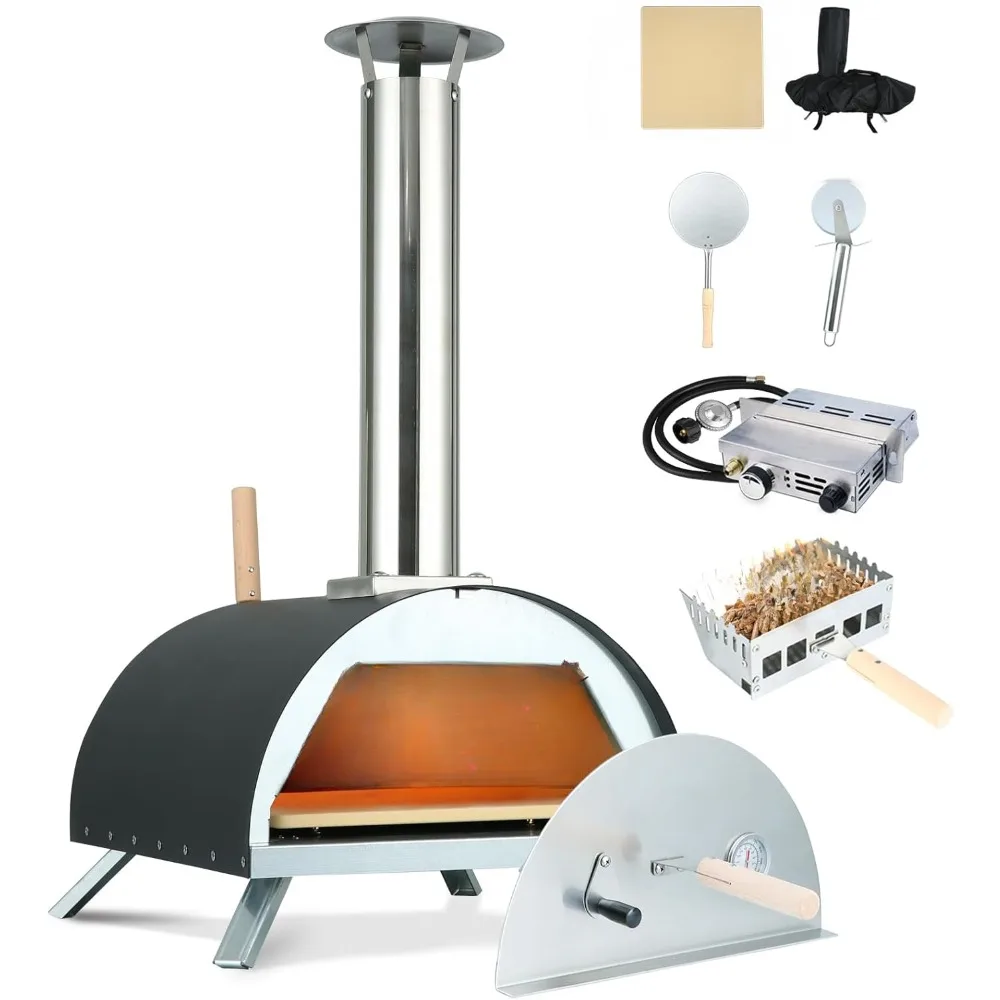 

wood and gas pizza oven outdoor propane--multi fuel pizza oven -outdoor pizza oven propane - Outdoor Kitchen Appliances