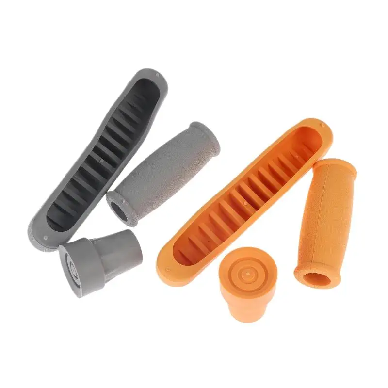 3Pcs Universal Crutch Accessory Kit Underarm Pads Hand Grips Anti-Slip Rubber Tips Feet Caps Replacement