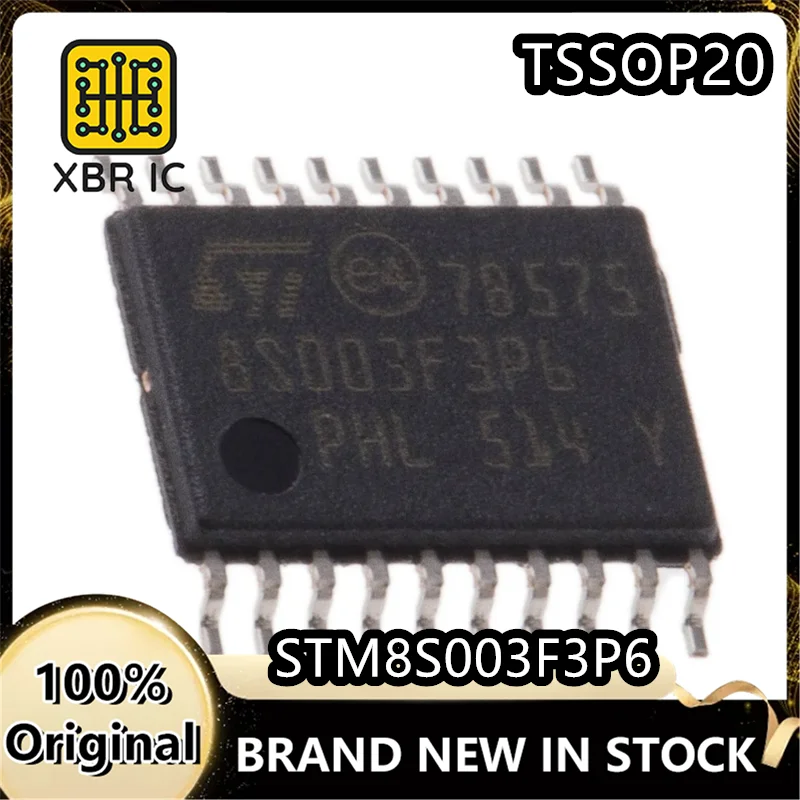 

(5/20 pieces) STM8S003F3P6 STM8S003F3P6TR TSSOP20 16MHz/8KB Flash/8-bit microcontroller MCU New original authentic spot