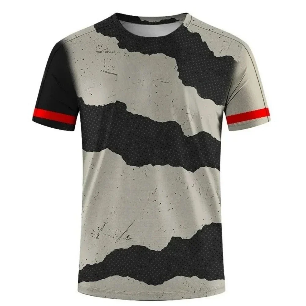 

Summer Men's T-Shirt Crew Neck Pullover Short Sleeve Loose Tee for Man Quick-Drying Men's Top Clothing Sports Fitness T-shirt