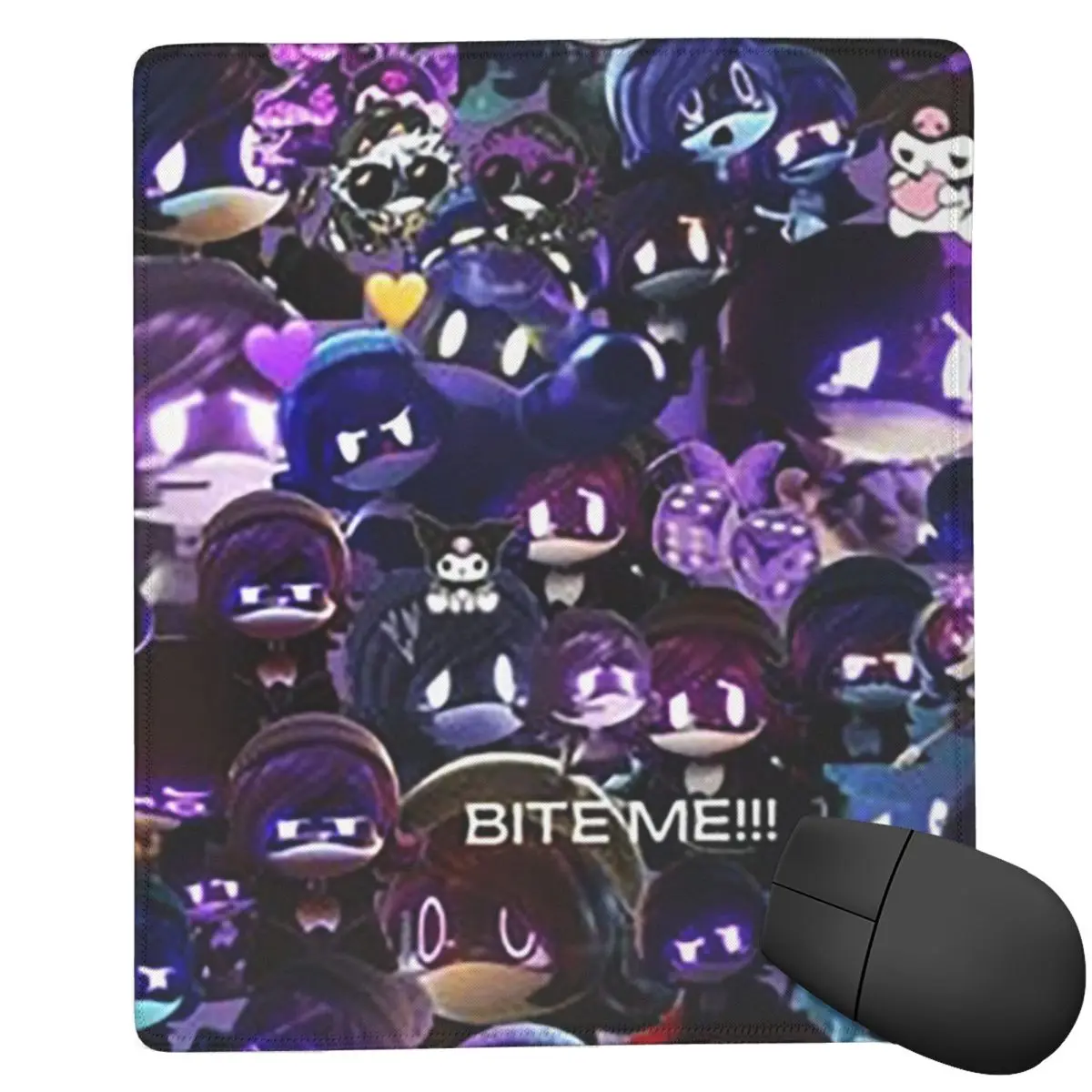 Murder Drones Uzi Collage 7x9 in 22x18 cm Mouse Pad Computer Keyboard Mouse Mat Gaming PC Laptop Desk Mat Accessories Table Mats