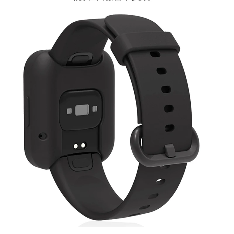 Correa de silicona con funda para Redmi Watch 2 Lite, carcasa de protección, pulsera de repuesto para Xiaomi Mi Watch Lite, funda protectora