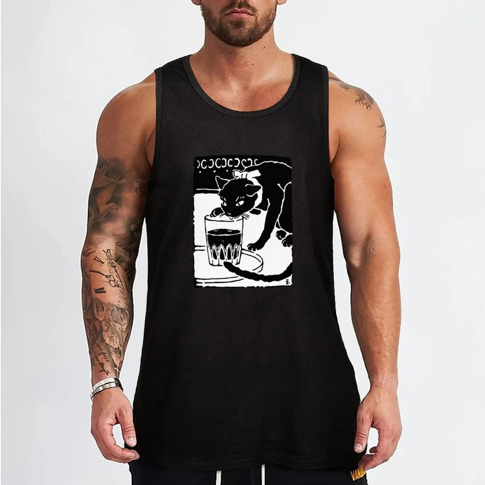 I Am a Cat - Soseki Natsume 1905 an illustration Goyo Hashiguchi Tank Top singlet for men Men sleeveless tee