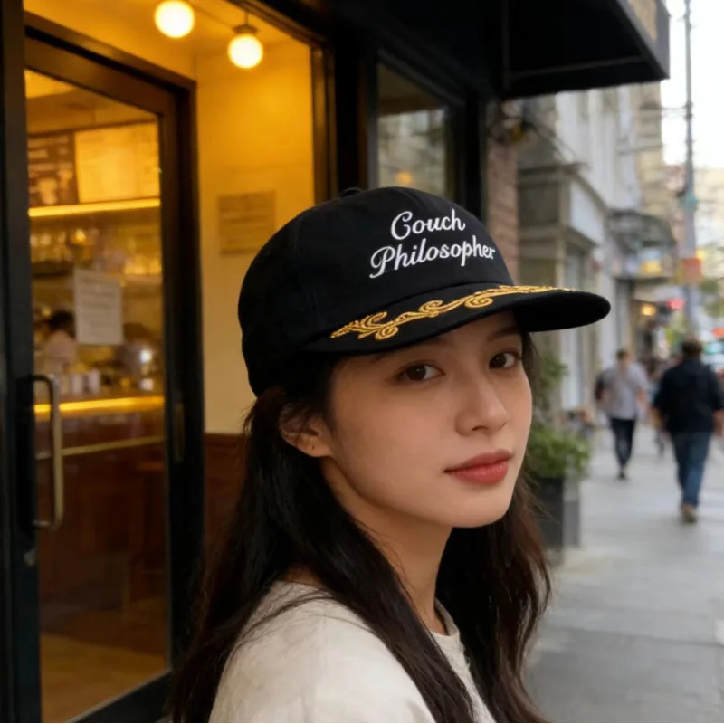 Baseball Cap Summer 2026 Dongdaemun Niche Letter Embroidery Wide Brim Lightweight Quick Dry Adjustable Unisex Sun Protection