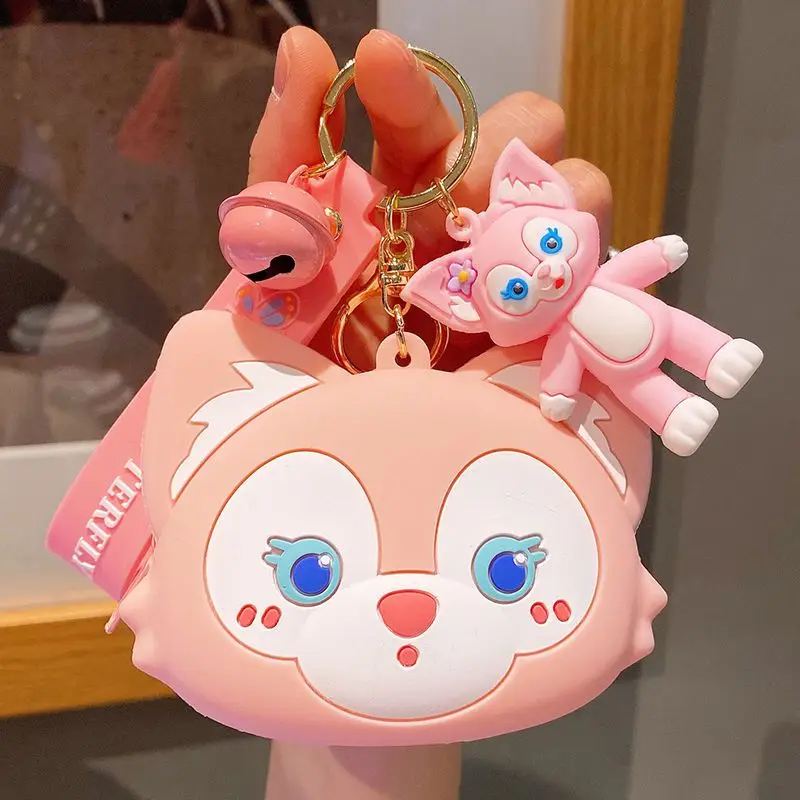 Sanrio Kuromi My melody Cinnamoroll anime peripheral cartoon cute soft plastic coin purse school bag colgante bestie accessories