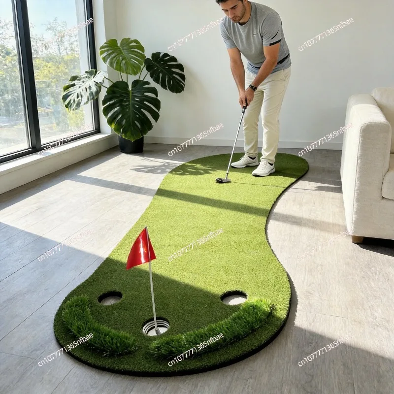 Outdoor Indoor Portable Putter Exerciser Golf Bigfoot Green Practice Blanket