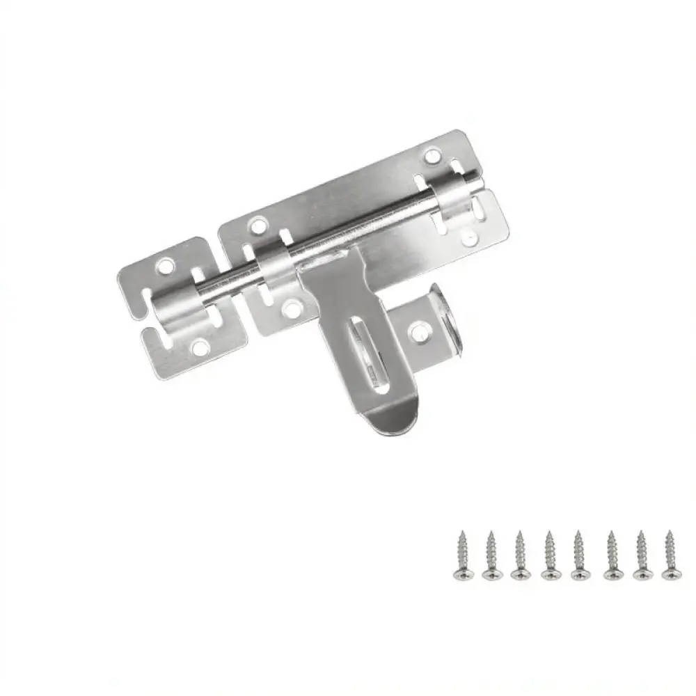 Thickened Stainless Steel Door Latch Security Bolt Sliding Lock For Exterior Doors Bathroom Bedroom Garden Gate Hardware