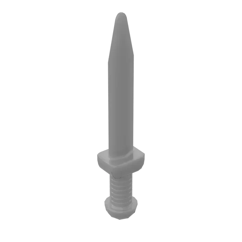 20PCS MOC Parts 95673 Weapon Sword Thin Building Blocks Roman Gladius with Crossguard Stacking Bricks Educational Toys for Kids