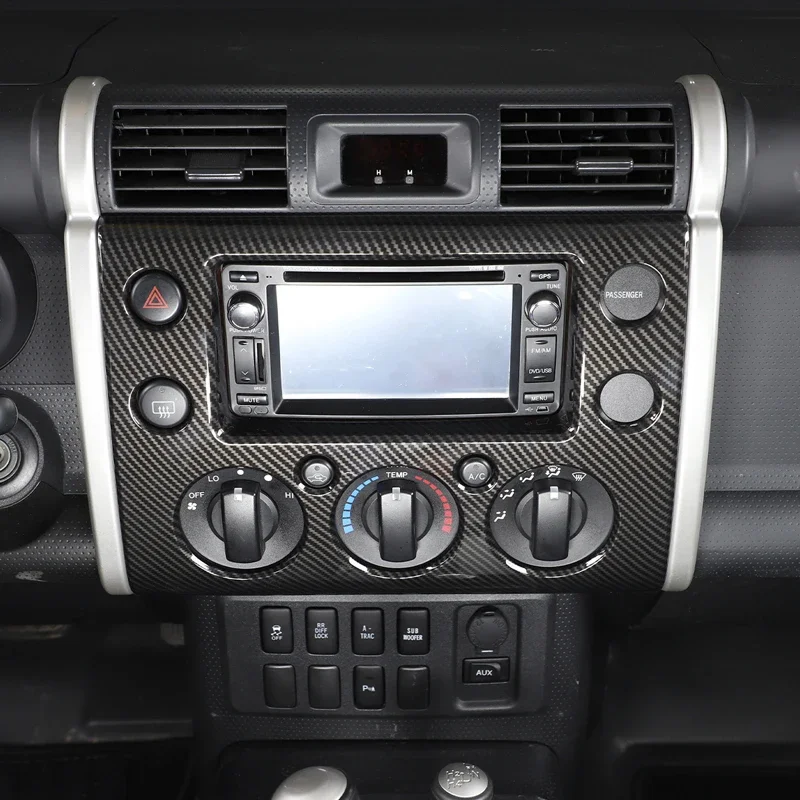 

ABS углеродное волокно для Toyota FJ Cruiser 2007-2021, центральная консоль автомобиля, приборная панель, декоративные аксессуары для салона автомобиля