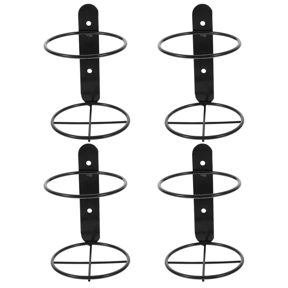 

4 Pcs Wall Mounted Rack Holder for Shelf Bottles Hanging Single Show Stand Extender Home Metal