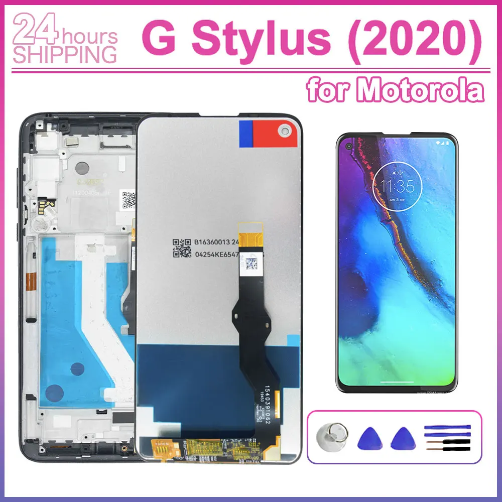 Nueva Pantalla LCD para Motorola Moto G Stylus 2020, Pantalla Táctil Digitalizadora para Moto G Stylus 2020 XT2043