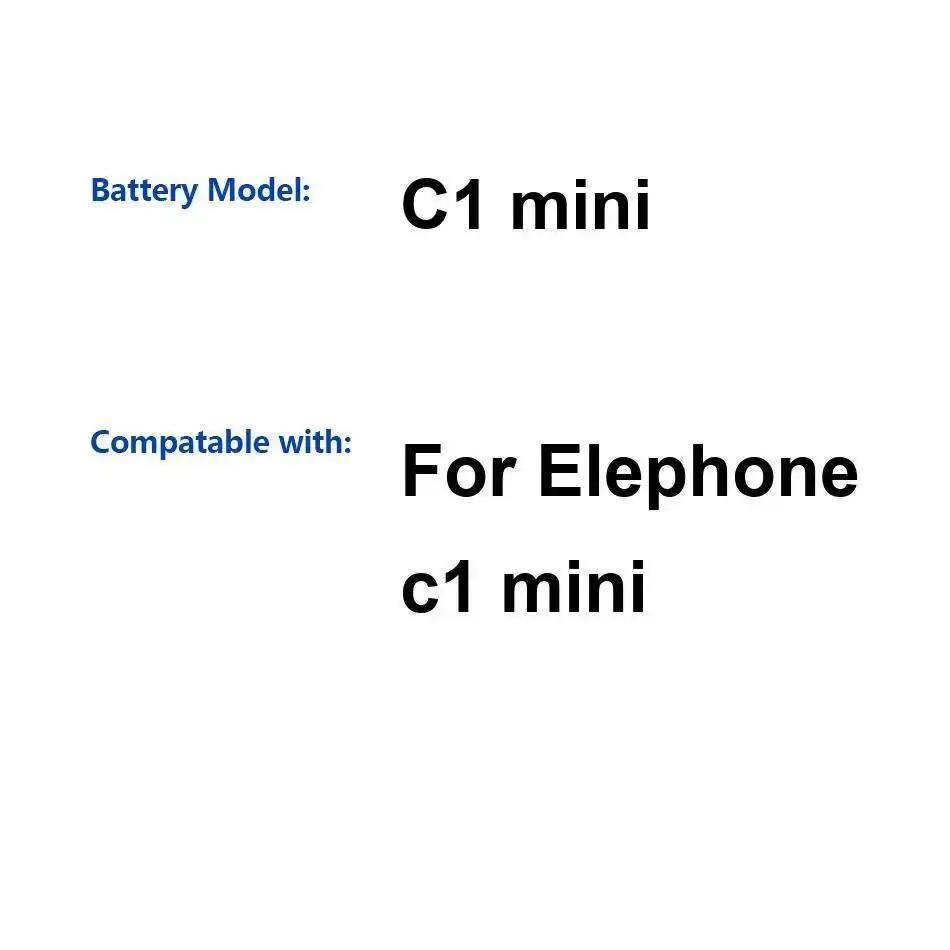 

2200 мАч для Elephone C1 Mini, хорошая низкотемпературная батарея для мобильного телефона