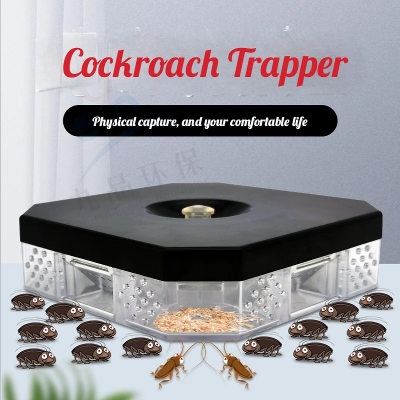 

Kitchen Cockroach Trap Automatically Effective Physical Catch Safe Disburden