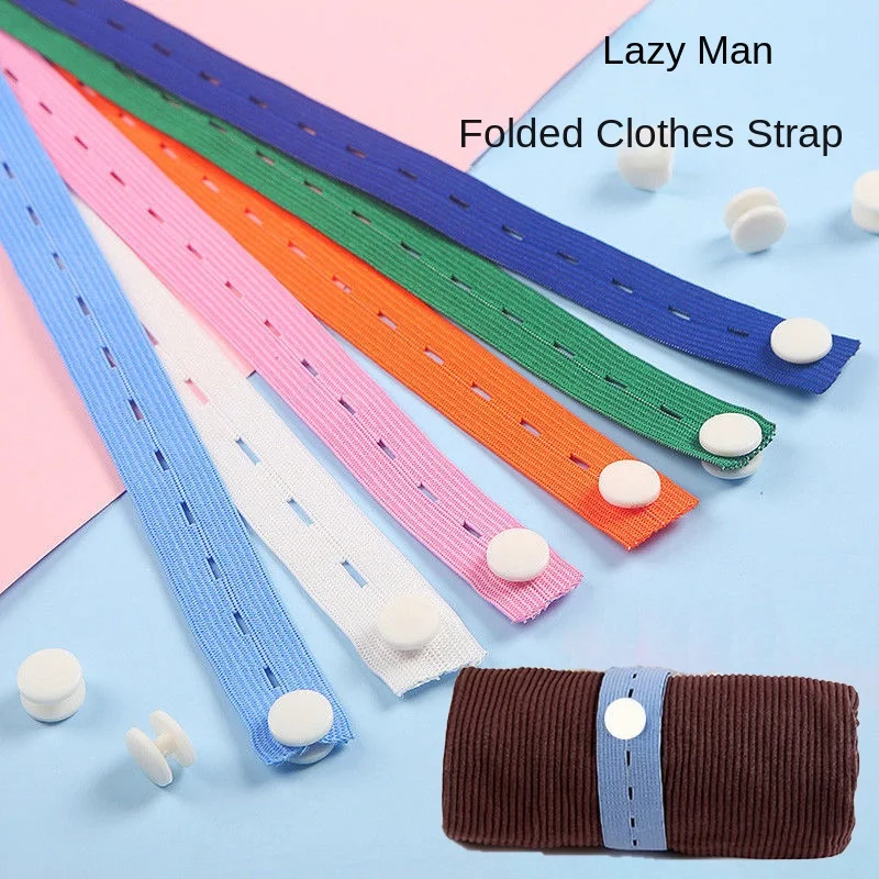 4 Sizes 5/10 PCS Elastic Bands Nylon with Button Hole Elastic Webbing DIY Craft Sewing Garment Trousers Qulit Storage Organizers